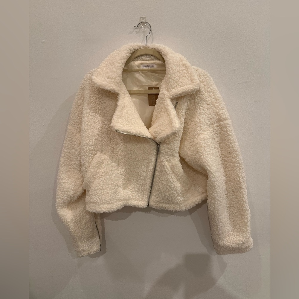 Vestique Cream Teddy Jacket